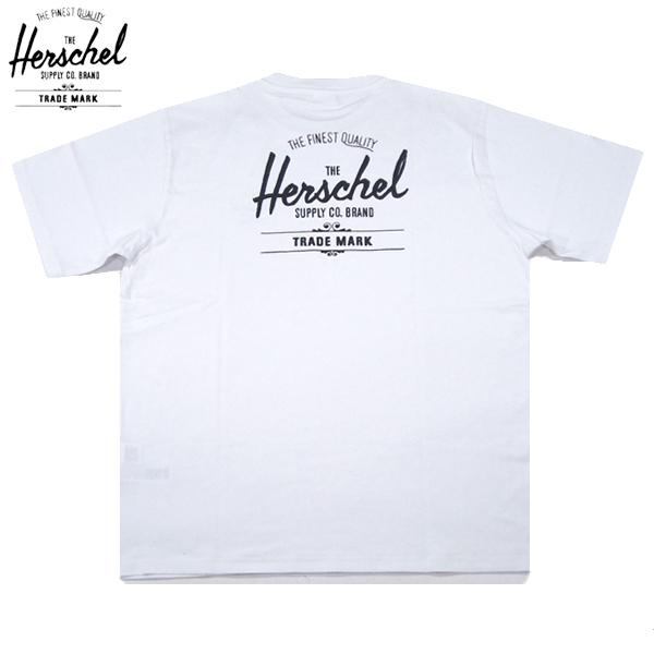 Herschel Supply【訳あり★バックプリント★前後で連動したクラシックロゴ】半袖 Tシャツ【ホワイト 白】新品 ハーシェルサプライ メンズ
