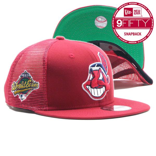 CLEVELAND インディアンズ 9FIFTY SNAPBACK キャップ NWT White Cleveland Indians Logo 9Fifty New Era Adjustable