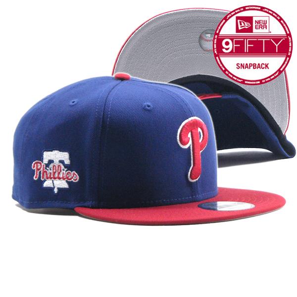 NEW ERA【最強★9FIFTY★自由の鐘のサイドパッチ】MLB Philadelphia Phillies ベースボールキャップ【ブルー/レッド】新品 ニューエラ キャップ メンズ