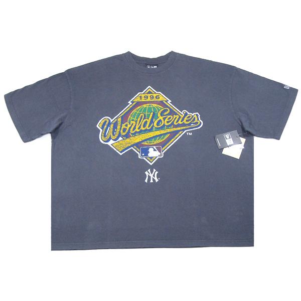 NEW ERA【ピグメント加工★1996年WORLD SERIESサイドパッチ】MLB 半袖 Tシャツ【チャコールグレー】新品 ニューエラ メンズ PRO STANDARD Mitchell&Ness
