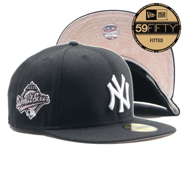 NEW ERA【ピンクバイザー*ペイズリー柄☆59FIFTY☆1996年WORLD SERIES
