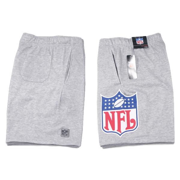 NFL OFFICIAL【海外限定★前後にまたがるビッグロゴ】スウェット ショーツ【グレー】新品 メンズ アメリカンフットボール PRO STANDARD Reebok