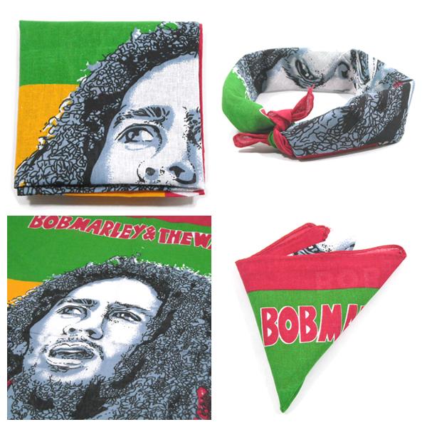 NO BRAND【ラスタカラーを背景にしたBOB MARLEYのプリント】ボブ