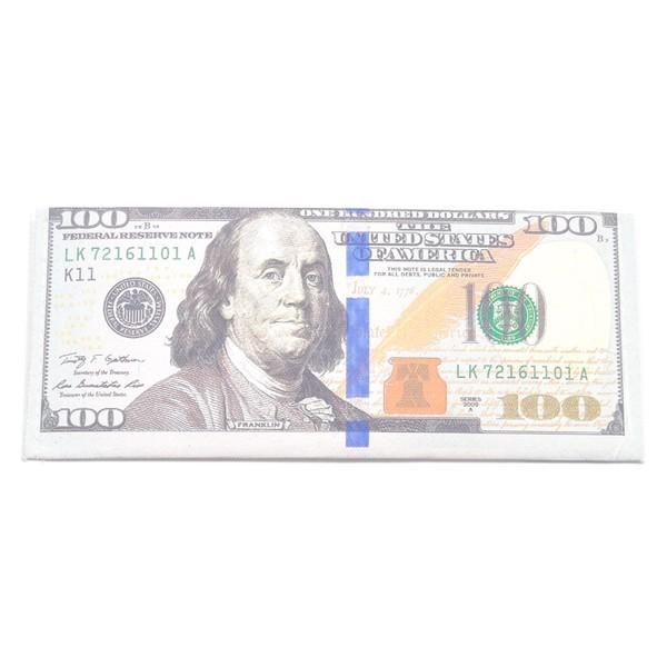 NO BRAND【札入れ★100ドル札一枚をそのまま引用】財布【US 100Dollar】新品 メンズ レディース ノーブランド アメリカ 輸入 雑貨 US100D 100$ 米 USD