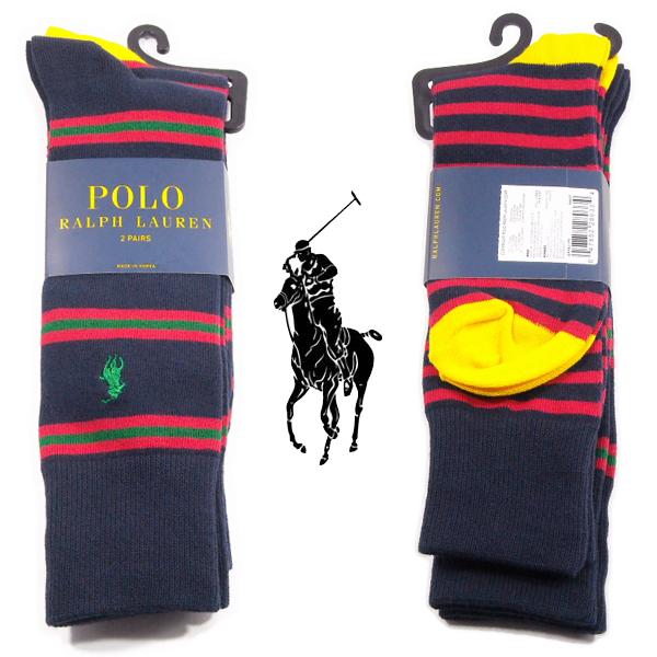 Ralph Lauren 2足セット アクティブな2種ボーダー プレゼントにも ハイソックス ネイビー レッド グリーン 新品 ラルフローレン メンズ ブランド 靴下 Ralph 2sox Nyrdgr 1311 Import Original Slyder 通販 Yahoo ショッピング