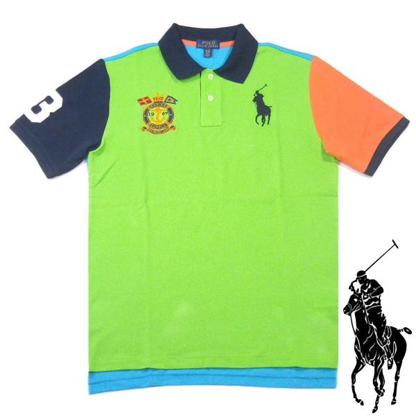 Ralph Lauren�yBOYS�T�C�Y���C���p�N�g��ȃJ���[�u���b�N�zBIG PONY ���� �|���V���c�y���C��/�u���[/�I�����W/�l�C�r�[�z�V�i �����t���[���� �{�[�C�Y