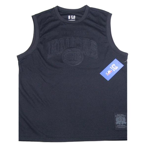 ULTRA GAME【公式ライセンス★ふんだんに刺繍を使った迫力のチームロゴ】NBA NEW YORK KNICKS ゲームジャージ【ブラック 黒黒】新品 メンズ ユニホーム