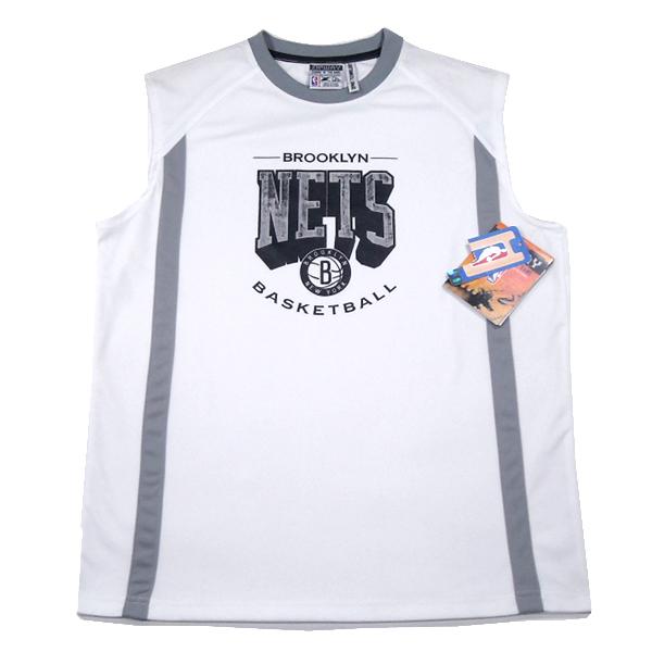 ZIPWAY【訳あり★BOYSサイズ★公式ライセンス★変則的なライン使い】NBA BROOKLYN NETS ゲームジャージ【ホワイト 白】新品 ブルックリンネッツ ユニホーム