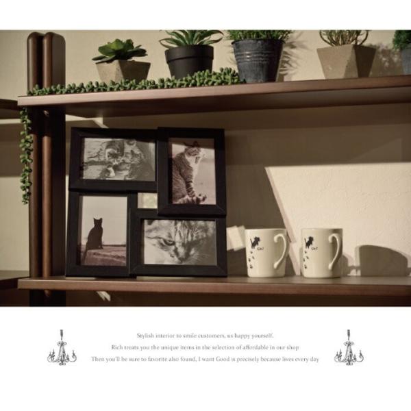 写真立て フォトフレーム 卓上用 壁掛け用 シンプル 4枠 おしゃれ トラスト