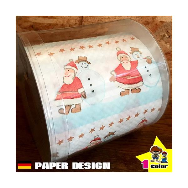トイレットペーパー サンタ柄 オープニング 大放出セール トイレットペーパー絵柄入り クリスマス サンタクロース スノーマン トイレ用品 Paper ギフト おしゃれドイツ製 Desig かわいい