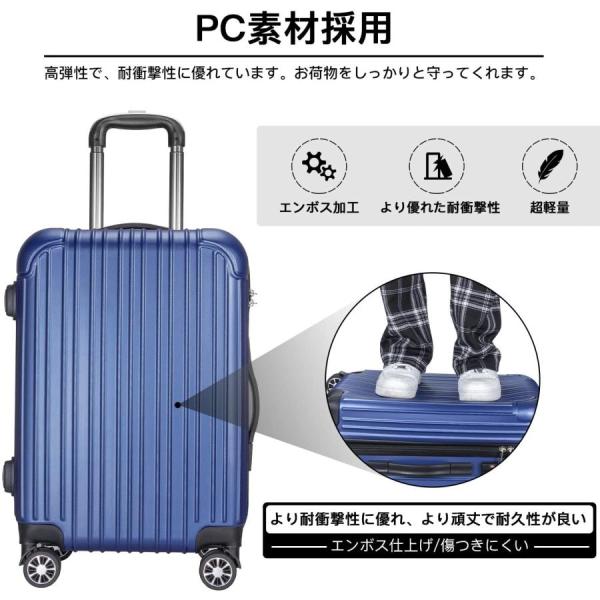 スーツケース キャリーケース 機内持込 S M L 爆買 キャリーバッグ 2泊3日 旅行 ビジネス 出張 カバン バッグ おしゃれ 静音 ファスナー 40.5L 65L 97L smagen