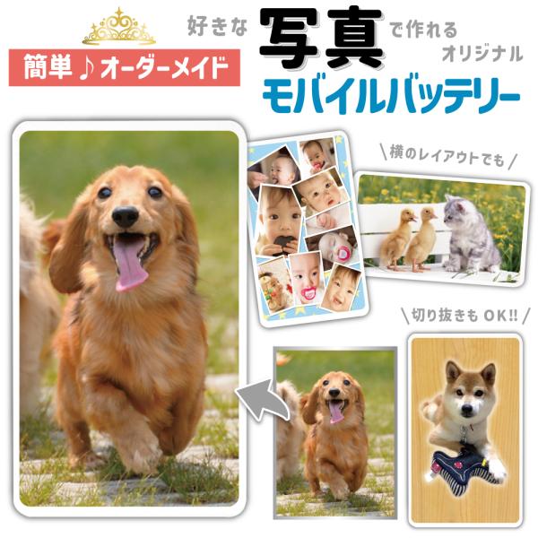 モバイルバッテリー 写真 ペット 子ども type-c タイプCiPhone17 iPhoneAir iPhone17Pro iPhone17ProMax iPhone16 iPhone16e iPhone16 Plus iPhone16P...