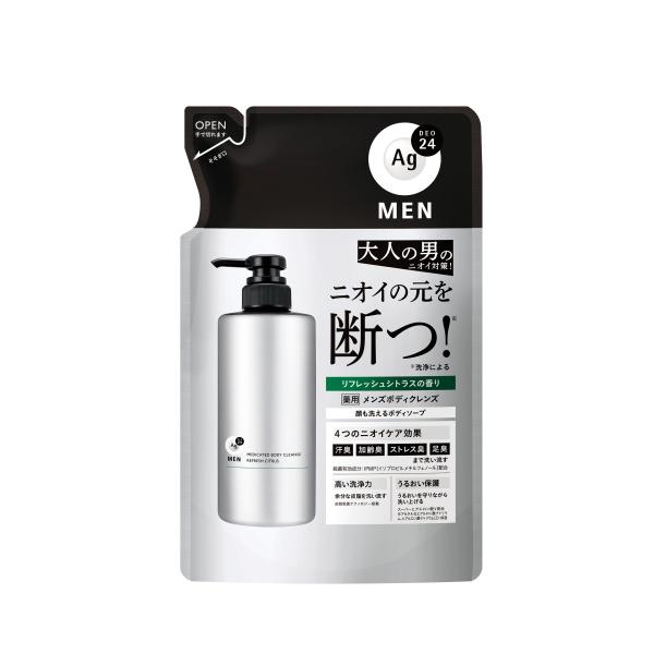 ＡＧデオ２４メン 薬用メンズボディクレンズ 詰め替え 420ml【医薬部外品】 ／ ファイントゥデイ 加齢臭 ストレス臭