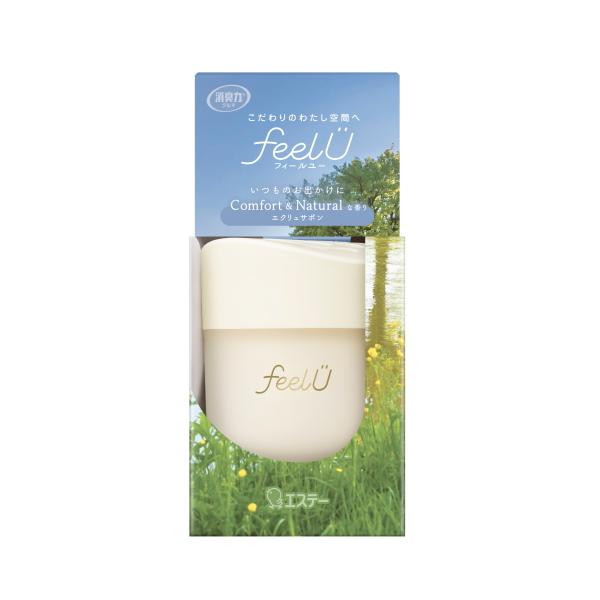 クルマの消臭力 消臭力 クルマ用 feelU ゲルタイプ 本体 エクリュ