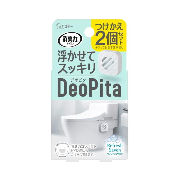 消臭力　ＤｅｏＰｉｔａ トイレ用 つけかえ２個セット リフレッシュサボン / エステー