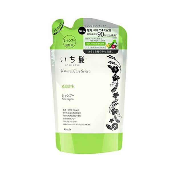 いち髪 ナチュラルケアセレクト スムース シャンプー 詰替え 340ml ノンシリコン 和草エキス ハーバルグリーン 新製品 スモールアニマルボックス 通販 Yahoo ショッピング