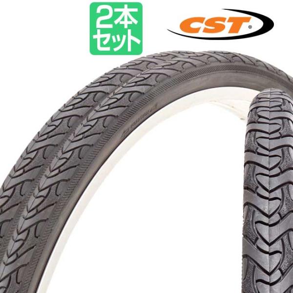 ロードバイク タイヤ 2本 700C 25C CST C1777 ブラック 自転車