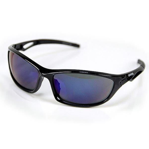 【GRAPHIS スポーツサングラス】サイズ：横幅：約15cm、高さ：約4.5cm、テンプル：約12.5cm可視光線透過率：15%ソフト巾着ケース付き◆可視光線透過率◆レンズがどれぐらい光を通すかの割合で、0％-100％の数値で表されます。...