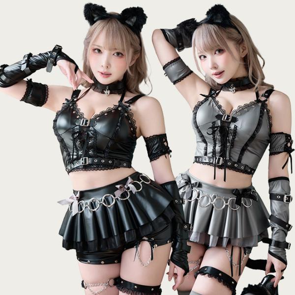 malymoon ボンデージキャット ブラック コスチューム smart-factory_mlmn-cs-25-10300