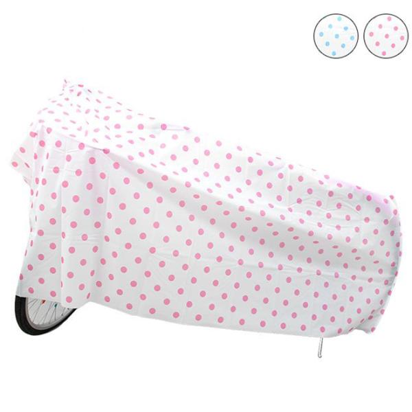 ■特徴・かわいい水玉模様の子供車用サイクルカバー・14〜22型の子供用自転車に対応・耐寒性に優れたPEVA素材を採用・お子様に自転車をプレゼントする時のラッピングに最適■商品名：ECKMT-1700　子供車用PEVA自転車カバー■メーカー：...