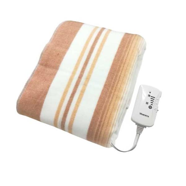 ポカポカしたぬくもりで、快適な睡眠を。※「頭寒足熱」を配慮した配線のため、足元を中心に暖めます。丸洗いできますので、清潔にお使いいただけます。シングルサイズの敷き毛布です。身体の下に敷いてお使いください。メーカー：MORITA(森田株式会社...