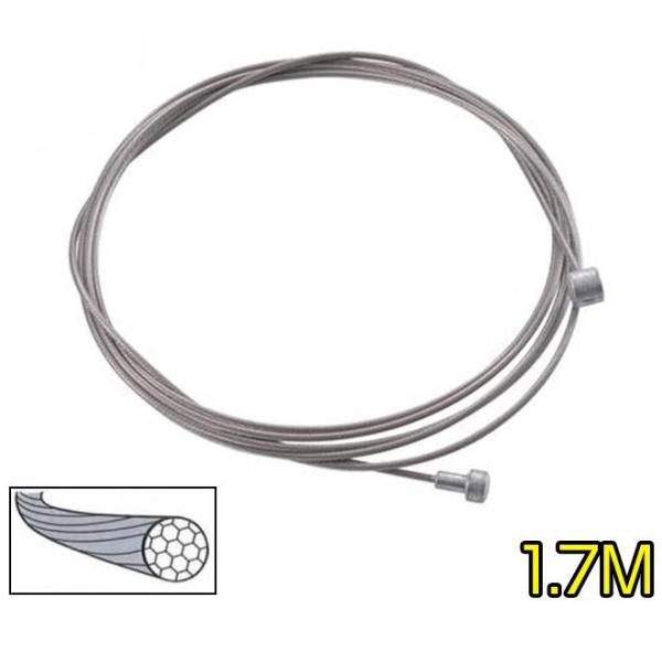 結束表面をフラットに研磨（スリック）されたブレーキ用ステンレスワイヤー一般的なインナーケーブルよりフリクションが大幅に軽減され、軽い力でブレーキを引くことができます。■サイズ：1.6×1700mm■商品仕様：MTB・ロード兼用の両エンド■素...