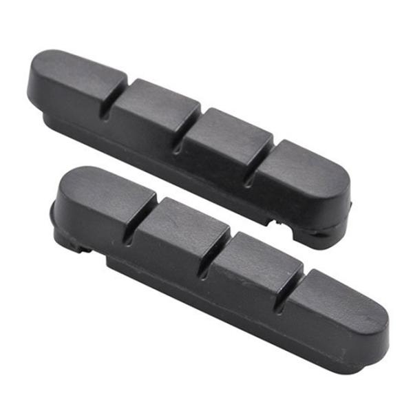 ■商品説明カーボンリム、セラミックリムには使用できませんシマノ互換カートリッジロードブレーキシュー用交換用パッド■サイズ：ロード用■カラー：ブラック■仕様：原産国:台湾長さ:55mm材質:合成ゴム入数:2個(ペア)【日本郵便配送 送料無料】...