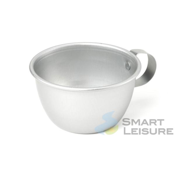 販売元　　　　： 株式会社前川金属工業所 サイズ　　　　： 約 内径80mmｘ高さ50mmｘ取手20mm 容量　　　　　： 約240cc カラー　　　　： シルバー 材質　　　　　： アルミニウム（アルマイト加工） 生産国　　　　： 日本