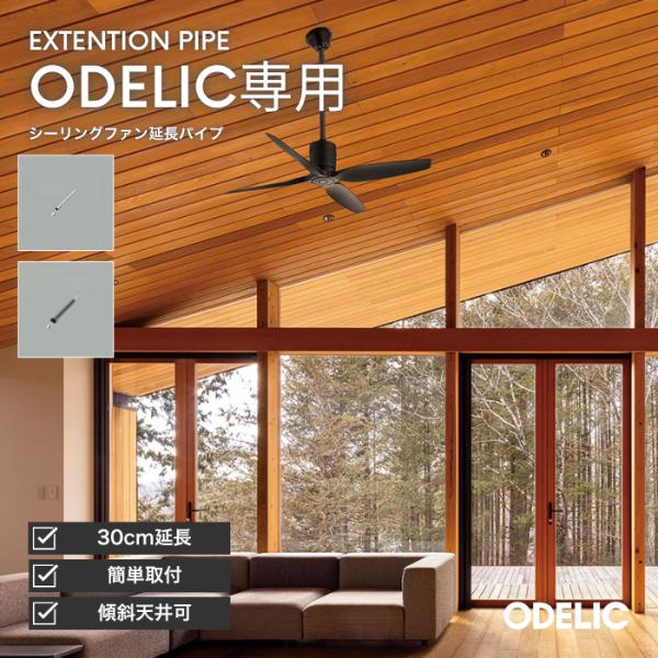 ODELIC WF-249P1 シーリングファン+延長パイプ600mm Amazon.co.jp: [セット品]2点セット(シーリングファン本体