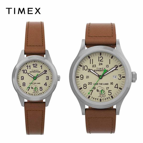 即納 TIMEX タイメックス 腕時計 Peanuts スヌーピー Expedition TW4B25000/40mm TW4B25100/26mm 海外モデル リストウォッチ