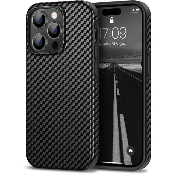 カーボン デザイン iPhone 14/14Pro/14Plus/14ProMax ケース