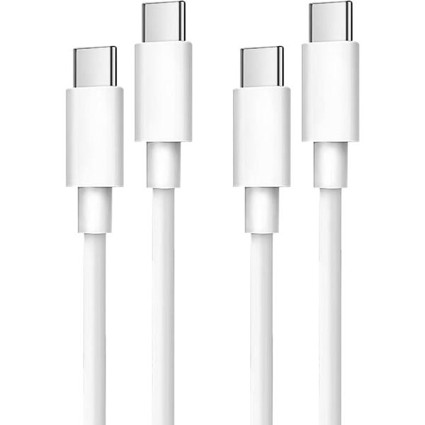 即納 iPhone15 充電ケーブル タイプC USB-C & USB-C ケーブル 全4種 / 2本 ホワイト 急速充電 データ転送 高耐久 iPhone/MacBook/iPad/Galaxy 対応