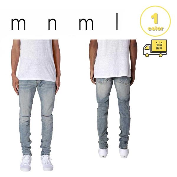 mnml ミニマル デニムパンツ M6 Slim Denim 裾ジップ スリム デニム パンツ ジーパン メンズ US限定
