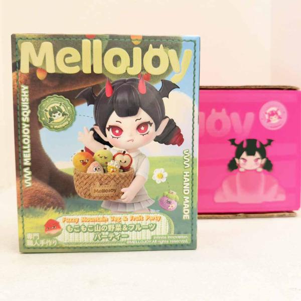 即納 メロジョイ Mellojoy スクイーズ もこもこ山の野菜＆フルーツパーティ もこ山 ブラインドボックス 1個 おもちゃ ストレス発散 子供 大人 癒しグッズ 正規品