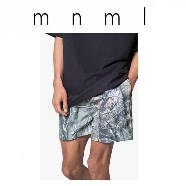 mnml（ミニマル） 即納 SUMMER SHORTS branch camo カモフラージュ