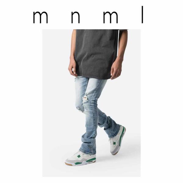 mnml ミニマル デニムパンツ X598 SKINNY STACKED DENIM デニム