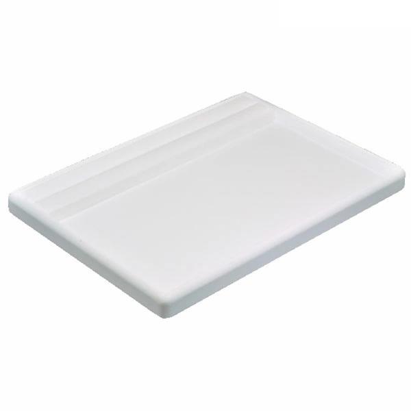 ジュエリートレイ リング付き接客トレー 300×220×20 レザー調 白