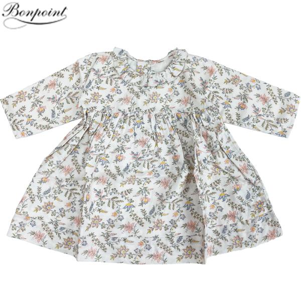 ●ブランド名●Bonpoint　ボンポワン●型番●W04XDRW00012/ベビー 2Aワンピース●カラー●580 マルチ花柄●素材●コットン 100％●サイズ●ベビー/ガール全長‐身幅-首元〜袖丈3A（3歳・身長95cm）・・・50-33...