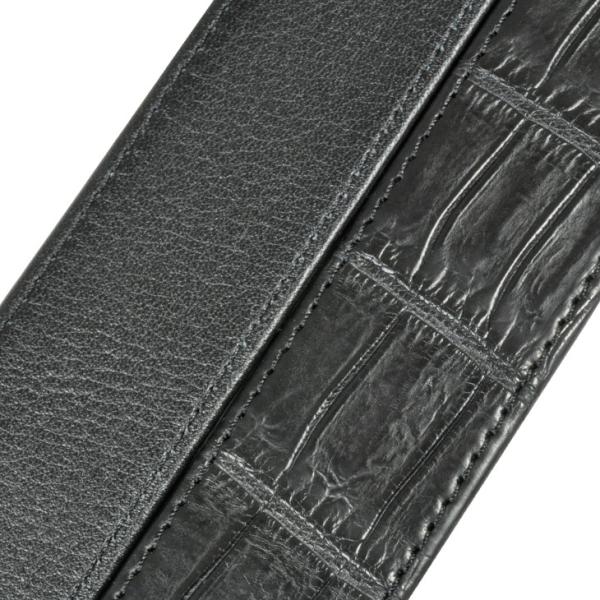 別注品 Hバックル用 替ベルト 110cm ブラック クロコダイル マット