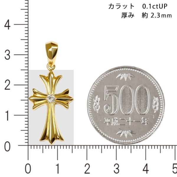 【即日発送】　k18YG クロス　トップ　美品　バチカン付き 楽天市場】K18 1Pクロス25 三角バチカン イエローゴールド
