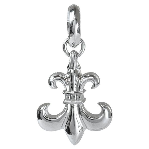 Pt900 百合の紋章22 プラチナ ペンダントトップ 0.2ct 鑑定書付