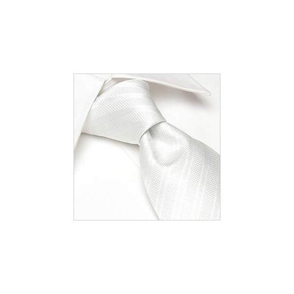 お試し価格につきお一人様1点まで 人気 ネクタイ スーツ シャツ ビジネス 結婚式 冠婚葬祭にぴったり！ 白 ホワイト ストライプ 柄 デザイン ネクタイ フォーマル おしゃれ 【型番】TIE-782REI 【素材】材質：ポリエステル100...