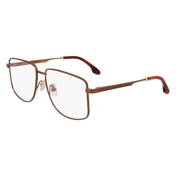 ヴィクトリア ベッカム 眼鏡 VB2136 730 56 女性用 スクエア Amber Gold 56mm レンズ幅 正規品
