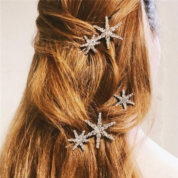 ヘアクリップ ヘアピン ヘアアクセサリー 前髪 花 髪留め 髪飾り 結婚式 流行 人気 女性 卒業式 パーティ 入学式 シンプル 安心発送 レディース