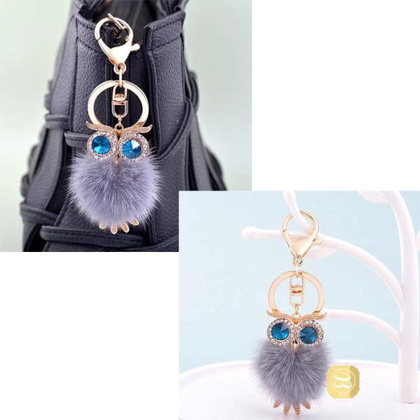 女性に人気なバッグチャームフクロウ バッグチャーム