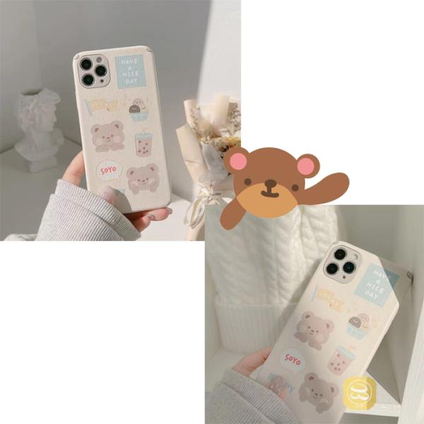 {かわいいアニメベアースタンド付きiPhone12/xsmaxアップル12pr かわいいアニメベアースタンド付きiPhone12/xsmaxアップル12pr