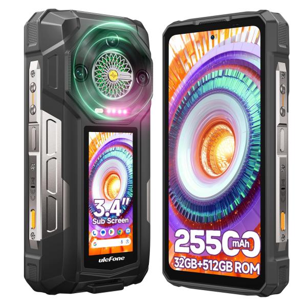 Ulefone Armor 33 Pro 3.4型リアディスプレイ 25500mAh 16+16GB 512GB