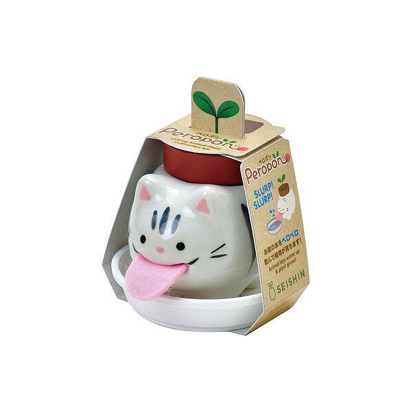ペロペロとお水を飲んでいる姿が愛らしい栽培キットです。飲んだお水が背中のポットへ行き渡り植物がスクスクと育ちます。付属の水飲みトレイに水がなくなったら、忘れずお水をあげて「ペロポン」と植物を育ててね。サイズ : 約 W70 x H105 x...