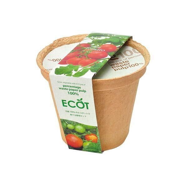 ミニトマトは普通のトマトに比べ病気にも強く、直径2〜3センチの実が房になって付きます。ガーデニング初心者にも簡単に育てられ家庭菜園に最適です。古紙率100％の国産リサイクルポットで野菜を育てよう！このポットは使用後土に埋めておくと年月をかけ...