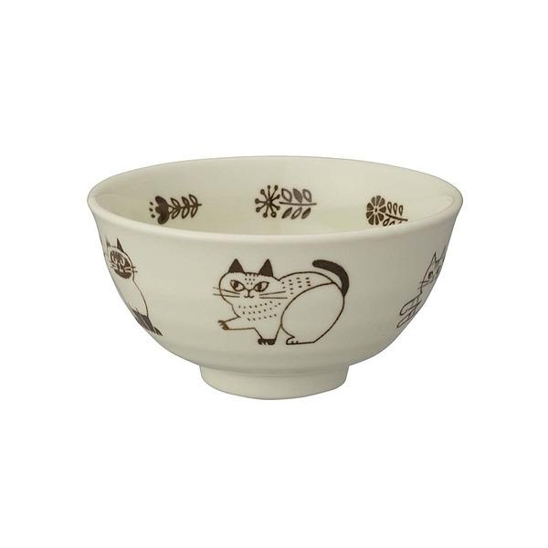 fikalycka 茶碗 ブラウン 北欧 食器 日本製 動物 ねこ